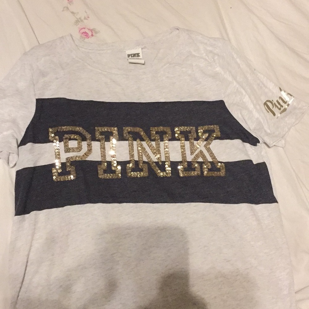 Victoria Secret PINK sequence shirt